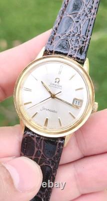 Vintage Omega Samaster Ref KM 6363 Cal. 563 Men's 14k GF 1960'S Dress Watch