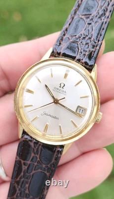 Vintage Omega Samaster Ref KM 6363 Cal. 563 Men's 14k GF 1960'S Dress Watch