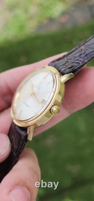 Vintage Omega Samaster Ref KM 6363 Cal. 563 Men's 14k GF 1960'S Dress Watch