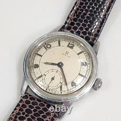 Vintage Omega WWII Cal. R17.8 Men's Military 1940s Watch Ref 2144 Serviced