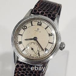 Vintage Omega WWII Cal. R17.8 Men's Military 1940s Watch Ref 2144 Serviced