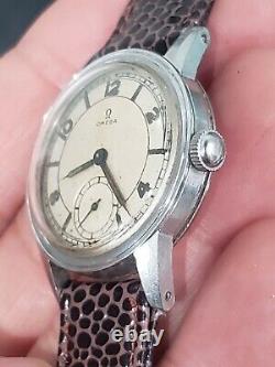 Vintage Omega WWII Cal. R17.8 Mens Military 1940s Watch Ref 2144 Serviced