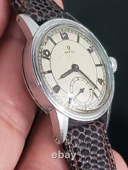 Vintage Omega WWII Cal. R17.8 Mens Military 1940s Watch Ref. 2144 Serviced