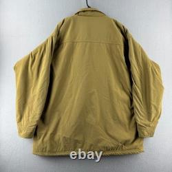 Vintage Patagonia Work Range Chore Coat Mens 2XL Tan Aztec Fleece Lined 90s 1996