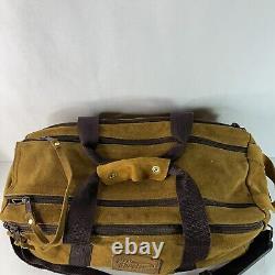 Vintage Pro Shooter Range Bag 15 x 7 x 8 Yellow Suede Shoulder Strap Handles