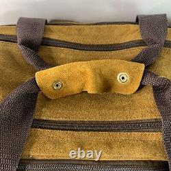 Vintage Pro Shooter Range Bag 15 x 7 x 8 Yellow Suede Shoulder Strap Handles