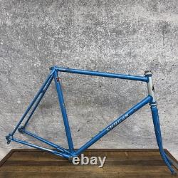 Vintage Shogun 600 Road Bike Frame 58cm Tange CRMO Blue 700c 126mm 1980s