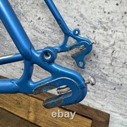 Vintage Shogun 600 Road Bike Frame 58cm Tange CRMO Blue 700c 126mm 1980s