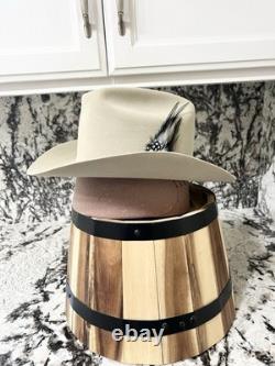 Vintage Stetson 4x Beaver Felt Western Cowboy Hat Open Road Range Men's 6 7/8