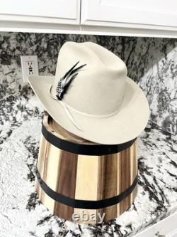 Vintage Stetson 4x Beaver Felt Western Cowboy Hat Open Road Range Men's 6 7/8