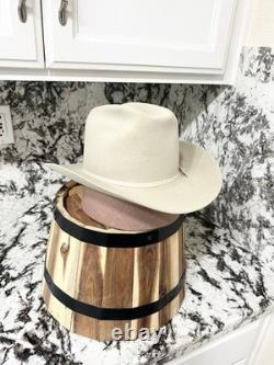 Vintage Stetson 4x Beaver Felt Western Cowboy Hat Open Road Range Men's 6 7/8
