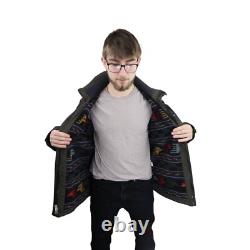 Vtg 90s 1995 Patagonia Canvas Nuevo Range Aztec Synchilla Coat Jacket Mens Small