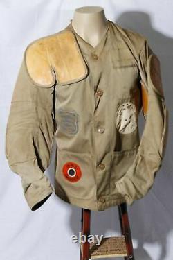 Vtg Army Cloth 10X Imperial Sanforized Men's Shooting Range Jacket with Patches 36