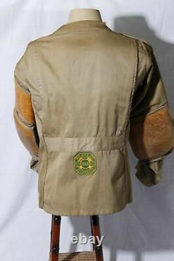 Vtg Army Cloth 10X Imperial Sanforized Men's Shooting Range Jacket with Patches 36