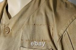 Vtg Army Cloth 10X Imperial Sanforized Men's Shooting Range Jacket with Patches 36