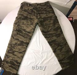 Vtg Columbia Mens Sz 38x32 Gallatin Range Wool Camo Cargo Pants HM8040