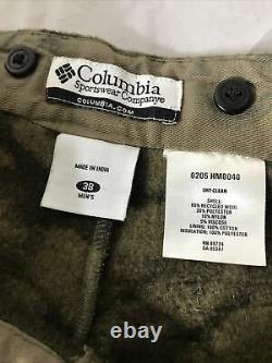 Vtg Columbia Mens Sz 38x32 Gallatin Range Wool Camo Cargo Pants HM8040
