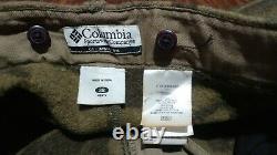 Vtg Columbia Mens Sz 38x36 Gallatin Range Wool Camo Cargo Pants HM8040