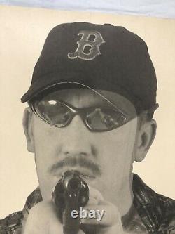 Vtg Shooting Range Target American Paper Poster 80s Boston Red Sox Man Cave