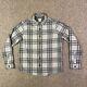 Vuori Range Shirt Jacket Men Small Gray Plaid Fleece Snap Up Long Sleeve Outdoor