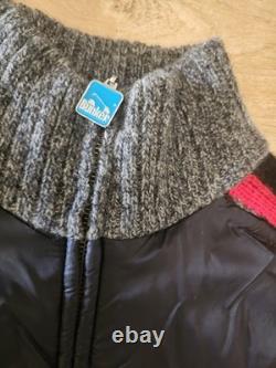 $228 RARE Veste de Golf Bunker Mentality en Laine d'Agneau pour Homme Taille L avec Logo en Couleurs