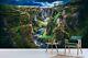 3d Canyon Mountain Range Rivières Autocollant Fond D'écran Amovible Mur 900