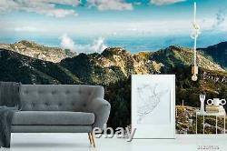 3d Mountain Range Sky Autocollant Fond D'écran Amovible Mur Mural 2197