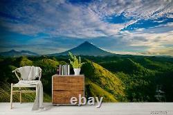 3d Mountain Range Sky Autocollant Fond D'écran Amovible Mural 2154