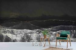 3d Night Mountain Range Fond D'écran Mural Amovible Autocollant Adhésif665