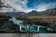 3d River Mountain Range Autocollant Fond D'écran Amovible Mural 185