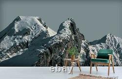 3d Snow Mountain Range Fond D'écran Mural Amovible Autocollant 184