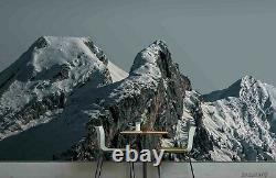 3d Snow Mountain Range Fond D'écran Mural Amovible Autocollant 184