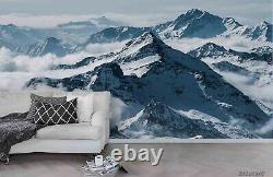 3d Snow Mountain Range Fond D'écran Mural Amovible Autocollant 75