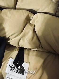 450 $ Parka Brooks Range 77 The North Face Tan Antelope Noir Veste Homme NWT Taille L