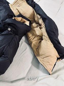 450 $ Parka Brooks Range 77 The North Face Tan Antelope Noir Veste Homme NWT Taille L