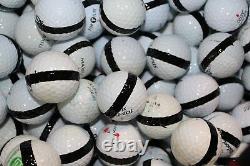 900 Premium Assorted Black Striped White Range Pratique Golf Balls Top Quality