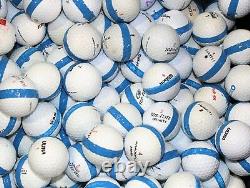 900 Premium Assorted Blue Striped White Range Pratique Golf Balls Top Quality