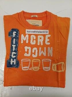 Abercrombie & Fitch Grande Gamme Graphique Tee Chemise Orange Hommes Taille Moyenne