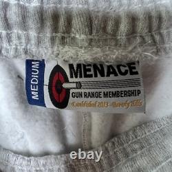 Adhésion au stand de tir Menace Gun Range Los Angeles, pantalon de jogging gris pour homme, taille moyenne