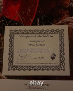 Alfredo Rodriguez Trappeur du Wyoming Signé et Numéroté avec Certificat
