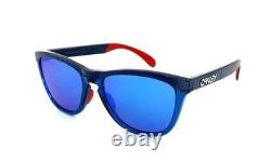 Authentiques Oakley Frogskins Range OO9284-2155 Bleu marine Prizm Sapphire Team USA