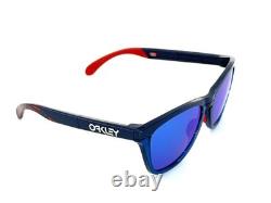 Authentiques Oakley Frogskins Range OO9284-2155 Bleu marine Prizm Sapphire Team USA