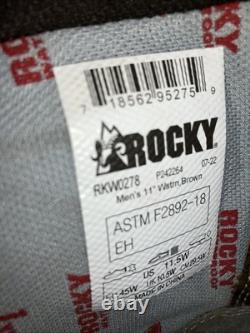 BOOTS WESTERN IMPERMÉABLES ROCKY LONG RANGE 11 RKW0278 Homme 11.5 Large