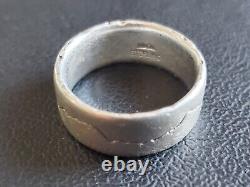 Bague en argent sterling pour homme taille 9-1/2 avec la gamme de montagnes Grand Teton, fabriquée sur mesure