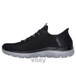 Baskets à enfiler Skechers pour homme Summits High Range en noir/charbon, 5,5-14