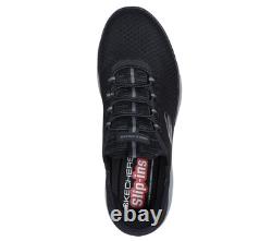 Baskets à enfiler Skechers pour homme Summits High Range en noir/charbon, 5,5-14