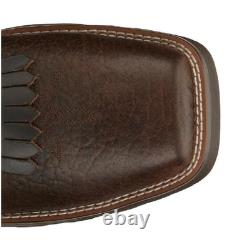 Botte de travail montante à lacets Tony Lama pour homme High Range 8 en noyer pacanier avec embout composite