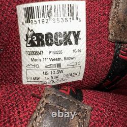 Bottes de cow-boy Rocky Boots pour homme Long Range Goodyear Welt 8847 taille 10,5