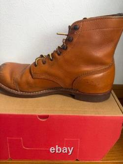 Bottes en cuir Red Wing 8011 pour hommes, taille US 9, Iron Range Manson, authentiques
