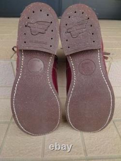 Bottines de travail Red Wing Homme US8.5D Iron Range Manson 8012 Cuir bordeaux à bout en cuir